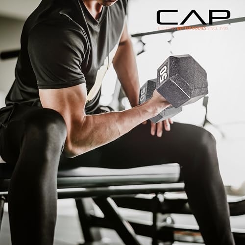 CAP Barbell Cast Iron Hex Dumbbell, Single, 25 lb - Image 5