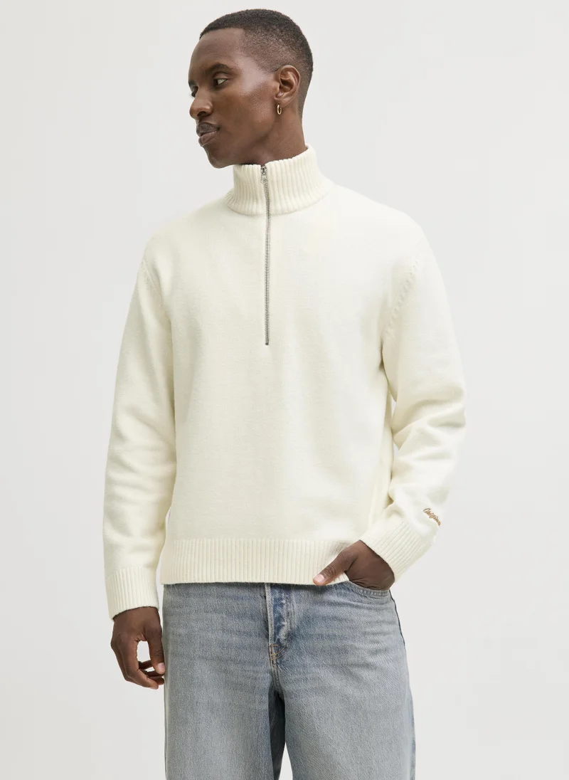 جاك اند جونز Knitted Half Zip Up Sweater