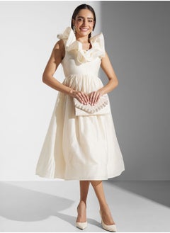 True Decadence Printed Ruffle Dress  - Image 4