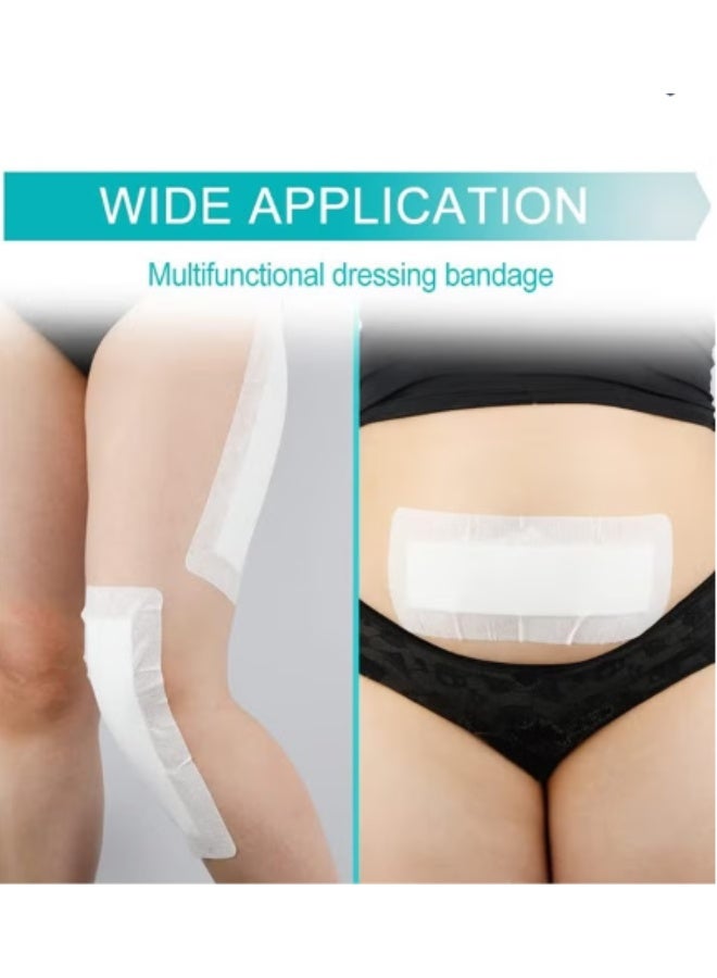 Adhesive Wound Dressing 4"x10" 10 Pcs – Non-Stick Pad Breathable Gauze Bandage - Image 2