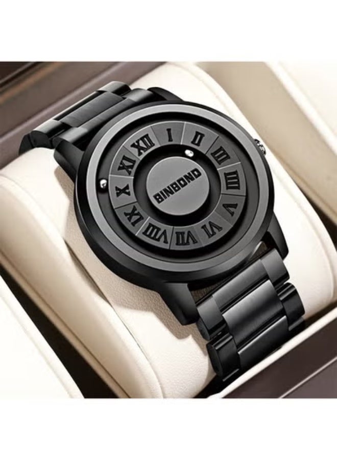 BINBOND Futuristic Men's Magnetic Suspension Waterproof Watch, Innovative Design with Magnetic Dial, and Quartz Movement - Image 2