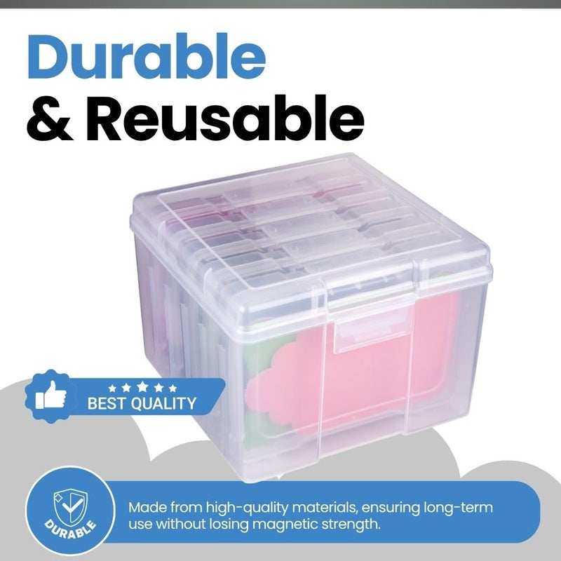 ArtBin 6947ZZ Photo & Craft Organizer Set, Large Box with [5] Plastic Storage Cases Inside, Clear - Image 4