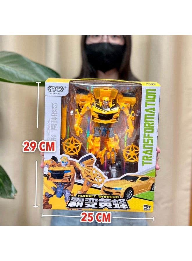 Deformation Toy Robot Car Wasp Optimus Warrior Hand-made Robot Boy Model Toy Gift Box-Color:H36 Wasp God Of War - Image 1