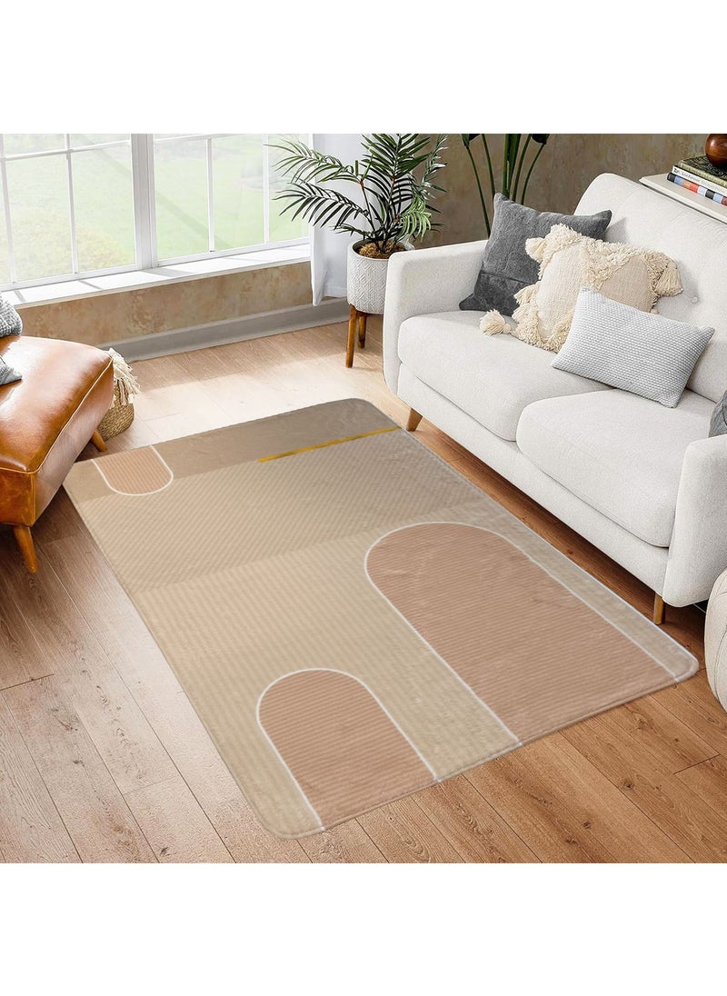 FASHION HOME Super Soft Area Rug Anti-Skid High Pile Soft Fluffy Rug Fuzzy Carpet for Living Room Bedroom Kids Room Nursery Dorm Home Decor 60x90cm  - Image 2
