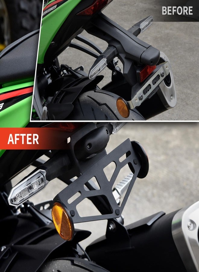 VEISUTOR Fender Eliminator Kit for Ninja ZX-6R ZX6-R 636, License Plate Bracket License Plate Holder Tail Tidy for Kawasaki Ninja ZX-6R ZX6-R 636 2019-2024 Accessories - Image 2