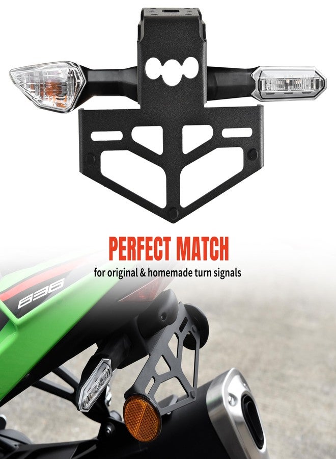 VEISUTOR Fender Eliminator Kit for Ninja ZX-6R ZX6-R 636, License Plate Bracket License Plate Holder Tail Tidy for Kawasaki Ninja ZX-6R ZX6-R 636 2019-2024 Accessories - Image 4