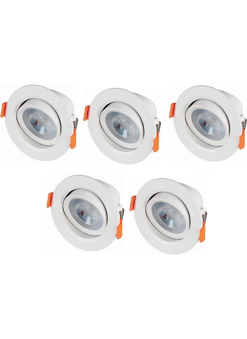 CATA 5 Pieces Ct 5204 5 W Recessed Led Spot White 6500k  - Image 1