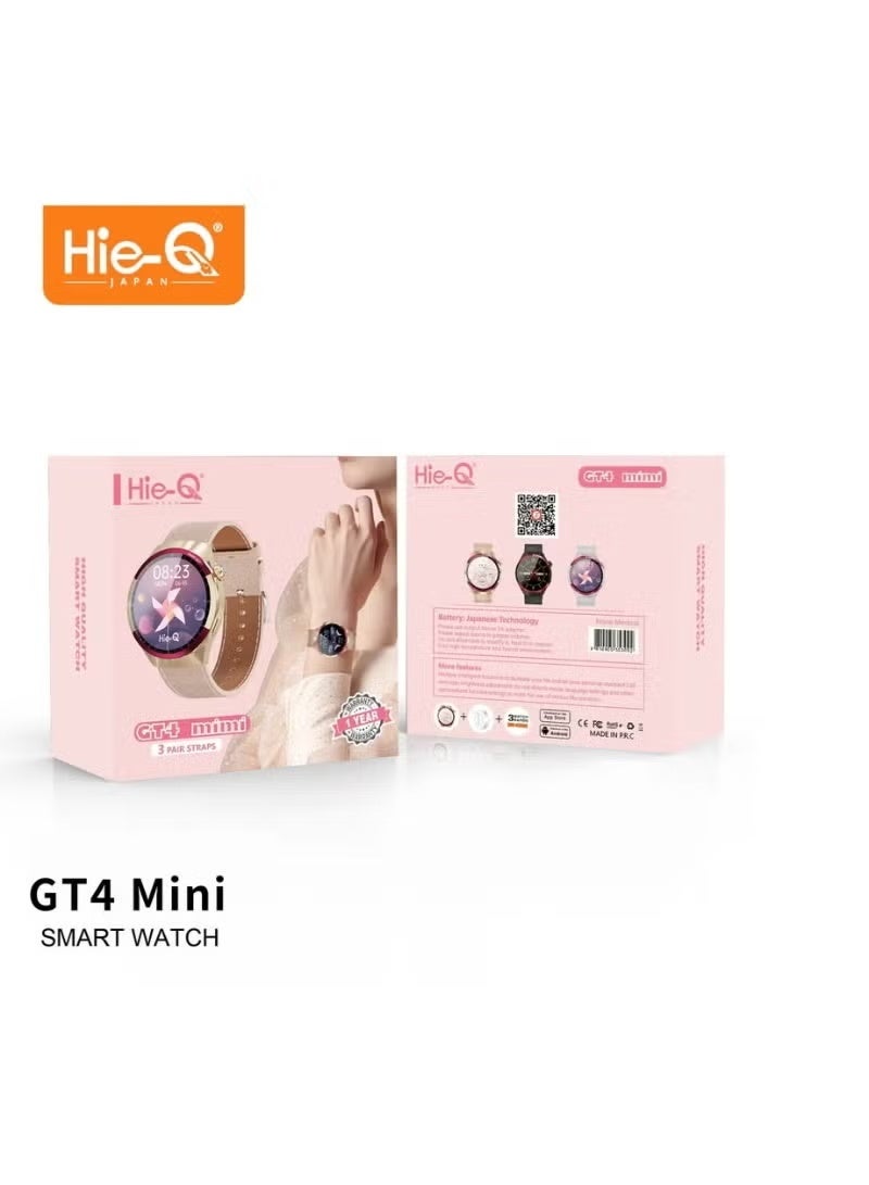 Hie-Q “HIE-Q GT4 Mini Smartwatch with AMOLED Touchscreen, Advanced Health & Fitness Tracking, Waterproof Design, Multi-Sport Modes, Heart Rate, Sleep, Step & Calorie Monitoring, Lightweight and Stylish Wearable Compatible with Android & iOS for Daily Wellness & Activity.” - Image 3