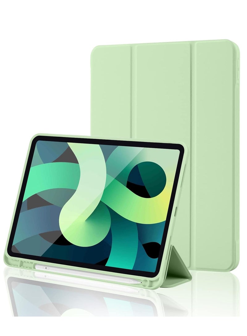MIGOFAST iPad 10th Generation Case 2022 with Pencil Holder iPad 10.9 Inch Case 2022, Soft TPU Back 10th Gen Cover iPad Protective Smart Trifold Stand Case Auto Wake/Sleep, Matcha Green - Image 1