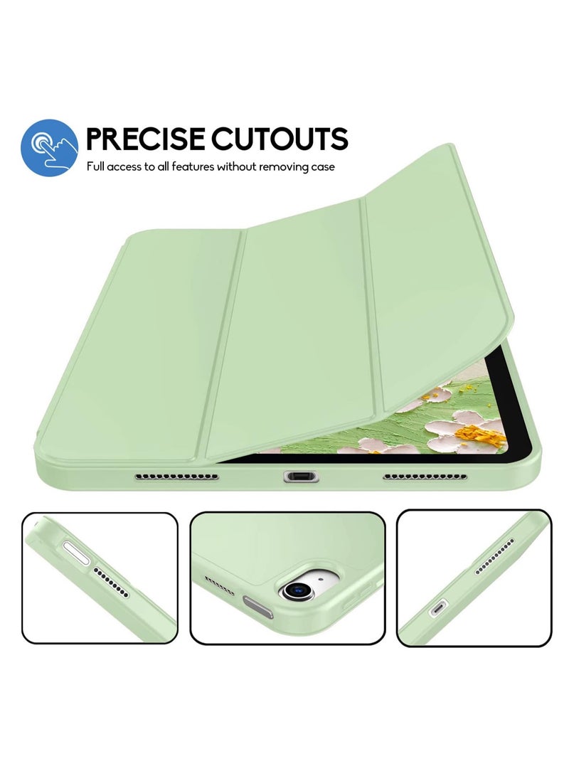 MIGOFAST iPad 10th Generation Case 2022 with Pencil Holder iPad 10.9 Inch Case 2022, Soft TPU Back 10th Gen Cover iPad Protective Smart Trifold Stand Case Auto Wake/Sleep, Matcha Green - Image 5