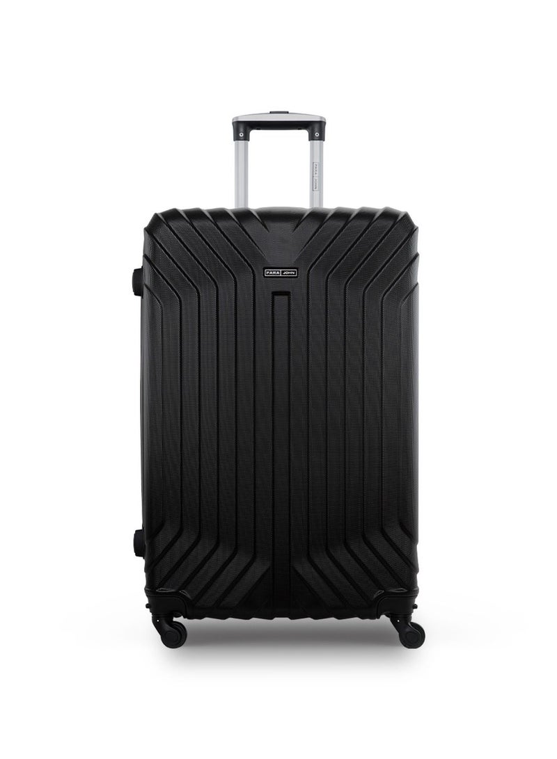 PARAJOHN Cabin large size  Lightweigh ABS Hardside Spinner Luggage Trolley -28 Inch | Carrying 10KG 4-Wheel Hardshell Suitcase-black - Image 1