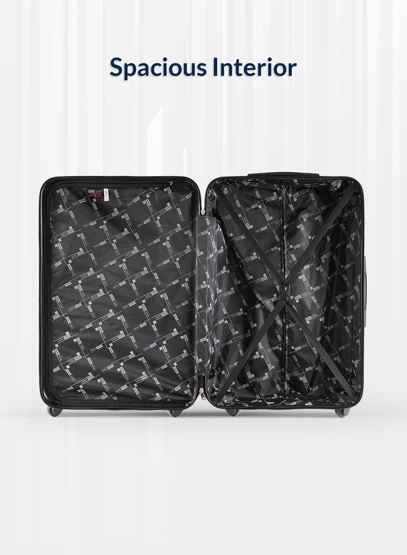 PARAJOHN Cabin large size  Lightweigh ABS Hardside Spinner Luggage Trolley -28 Inch | Carrying 10KG 4-Wheel Hardshell Suitcase-black - Image 5