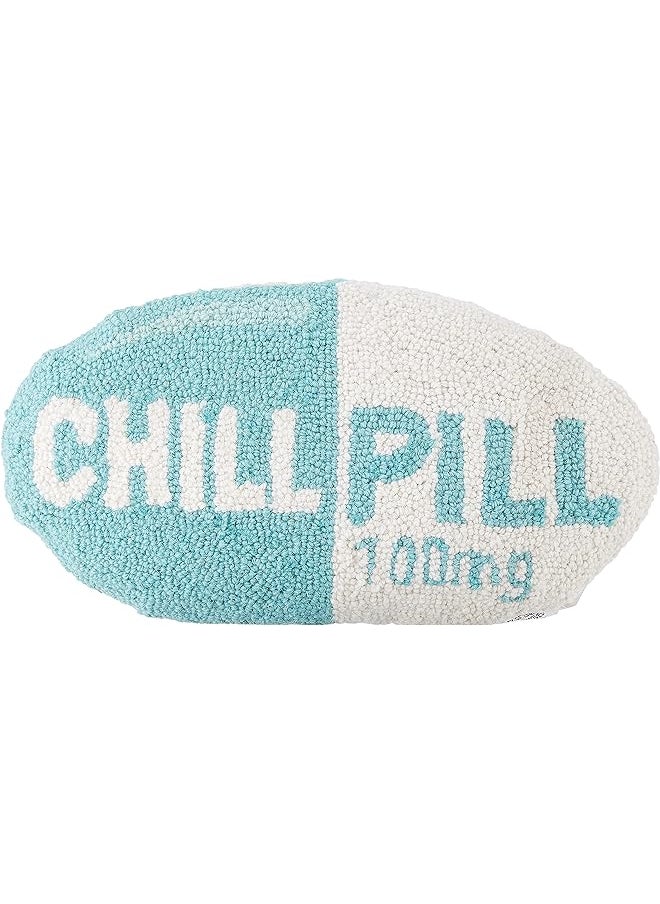 Peking Handicraft - Peking Handicraft Chill Pill Hook Pillow 1 Count Pack Of 1 Turquoise - Image 1