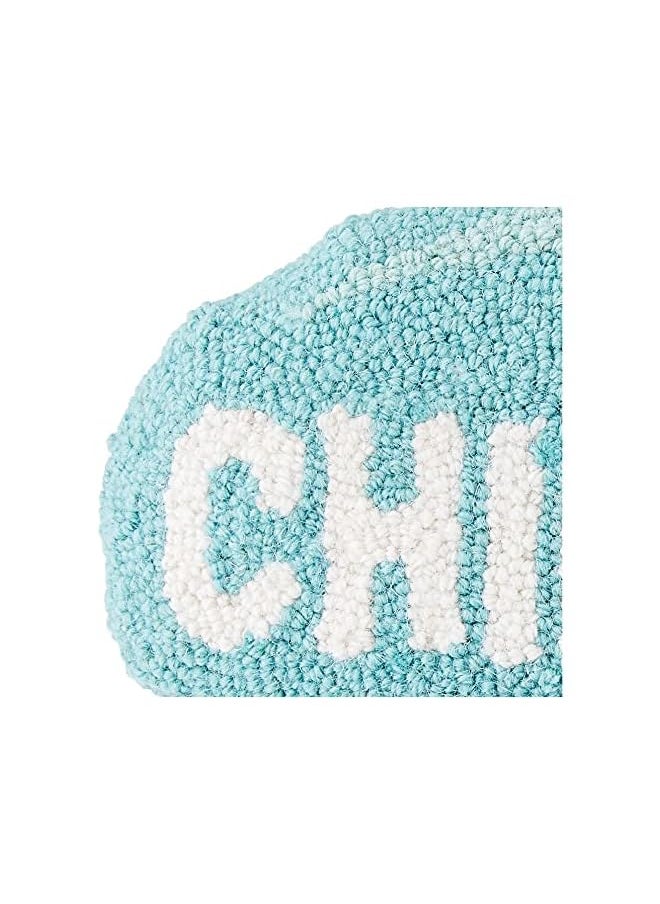 Peking Handicraft - Peking Handicraft Chill Pill Hook Pillow 1 Count Pack Of 1 Turquoise - Image 1