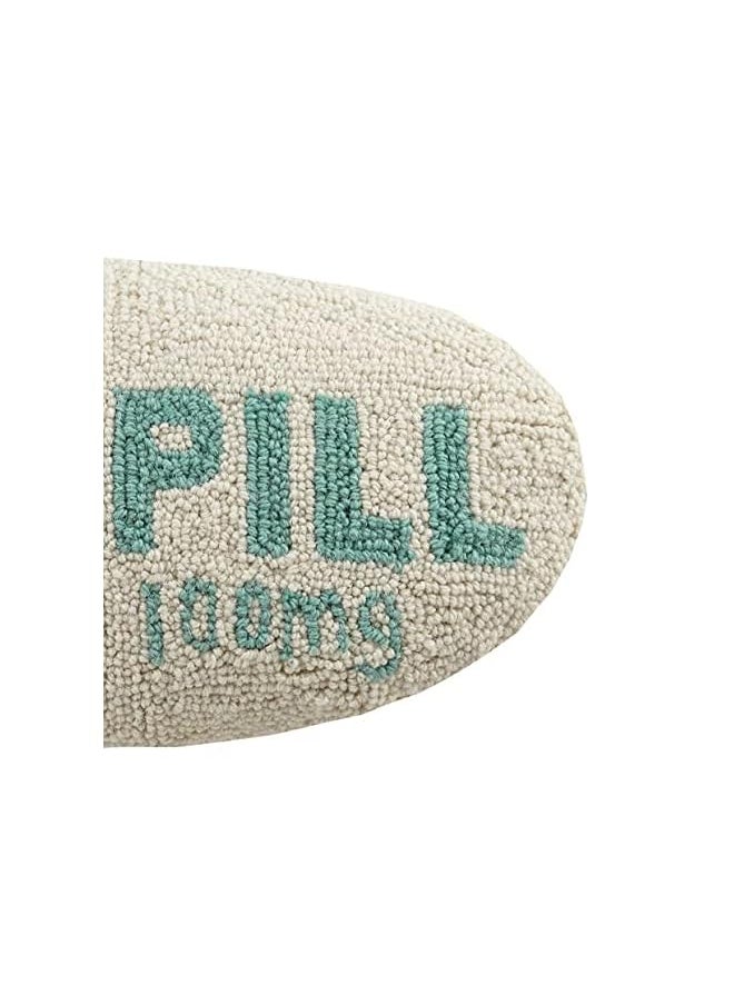 Peking Handicraft - Peking Handicraft Chill Pill Hook Pillow 1 Count Pack Of 1 Turquoise - Image 1