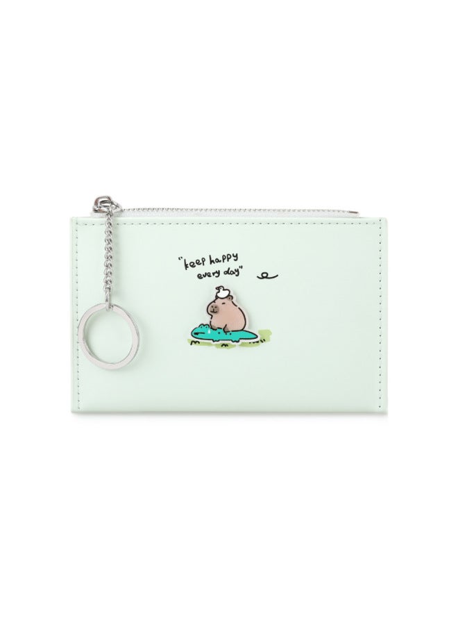 Kapibala New Girls Cute Card Bag Cartoon Capybara Mini Portable Coin Purse Pu Card Set