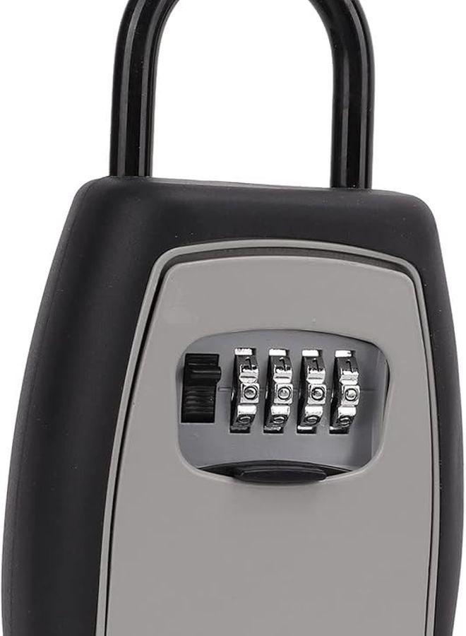 Aluminum Alloy Key Lock Box 4 Digit Combination Resettable Portable Hanging Safe For Home Warehouse - Image 5