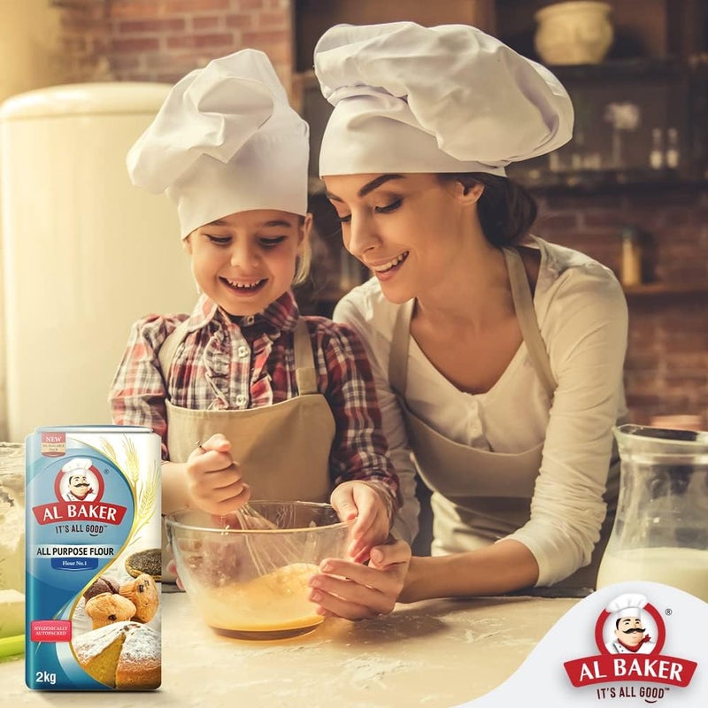Al Baker All Purpose Flour, 2kg - Flour No.1 - Image 2