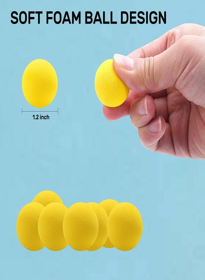 CHAKANLX 48 Pieces Popper Refill Balls Soft Foam Balls Approx 1.2 Inch in Diameter, Power Popper Refills Foam Ball Refills, Blasters & Replacement Bullet Balls, Fun for Accuracy Games Shooting Games(Yellow) - Image 3