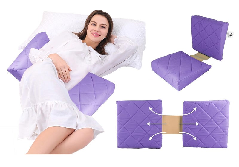 Get IT Double Wedge Pregnancy Pillow Purple - Image 1