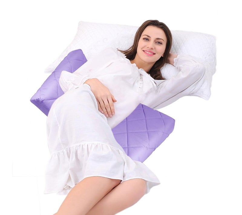 Get IT Double Wedge Pregnancy Pillow Purple - Image 3