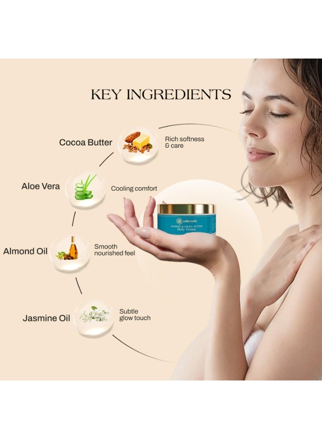Ashpveda Jasmine & Cocoa Butter Day Cream, UVA/UVB Sun Protector, Chemical Free Sun Protector Body Cream (50 gm) - Image 4