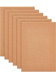VINTAGER VINTAGER Cork Sheets 5 mm Width Cork Tiles Cork Mat 30 X 21 Cm for Wall Decoration Party and DIY Crafts Pack of 6 