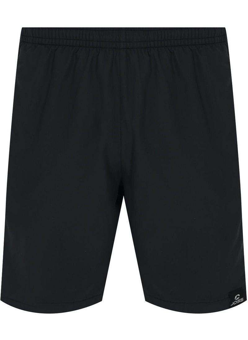 Joss Men’s Swimming Shorts - Joss Black/Green, Quick-Drying Swim Trunks with Adjustable Waist, Inner Shorts & Spacious Pockets  - Image 4