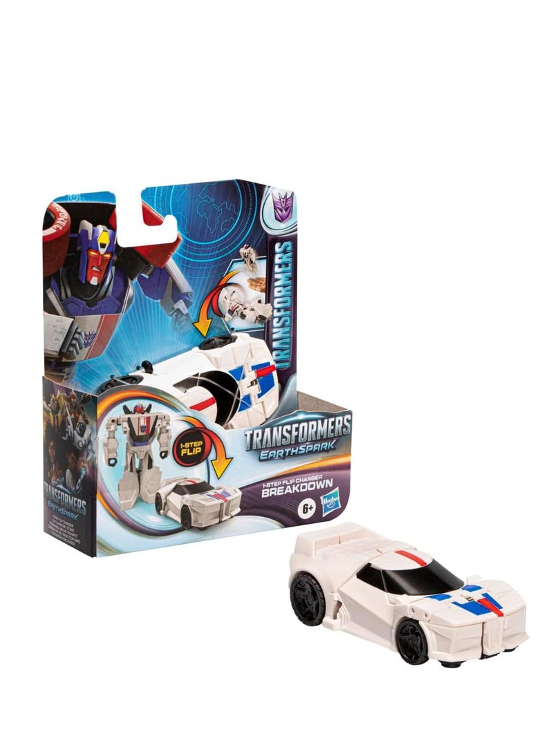 TRANSFORMERS 1-Step Flip Changer Breakdown | 4-Inch Robot Action Figure | Perfect Toy for Boys & Girls Ages 6+ - Image 1