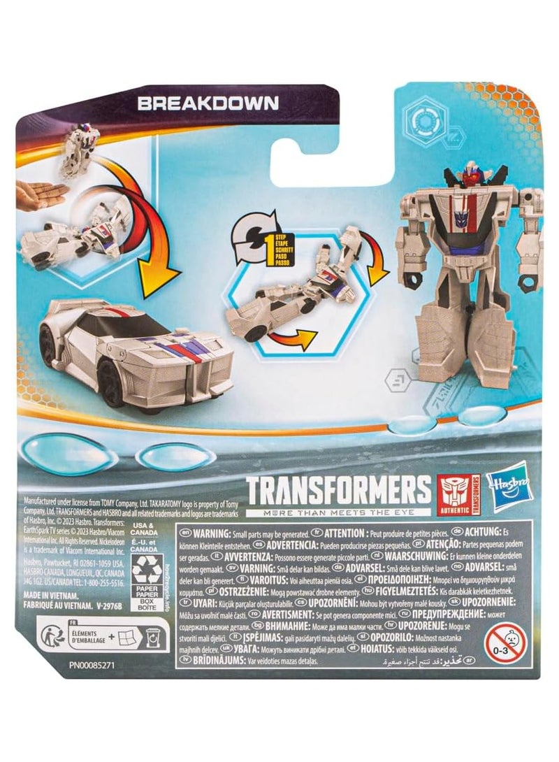 TRANSFORMERS 1-Step Flip Changer Breakdown | 4-Inch Robot Action Figure | Perfect Toy for Boys & Girls Ages 6+ - Image 5