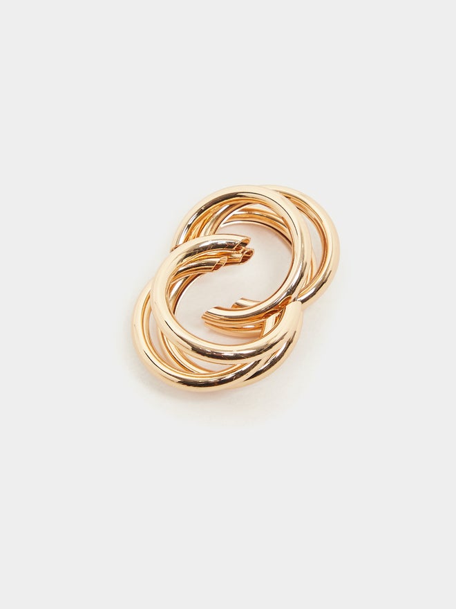 Styli Styli Dual Hoop Earrings  - Image 4