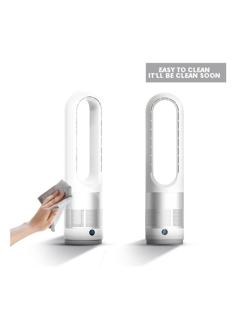 Cool Baby Adjustable Bladeless Fan Ultraquiet Air Purification Tower Fan Remote Control Cycle  - Image 2