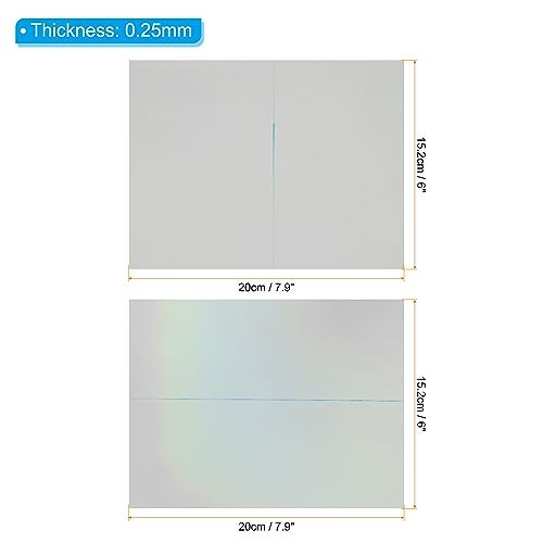 PATIKIL 9.7" Polarized Film Sheets, 2 Pack Adhesive Polarizer Linear Polarizing Filter 20x15.2cm for Screen Photography Lighting, 0/90 Degree - Image 2