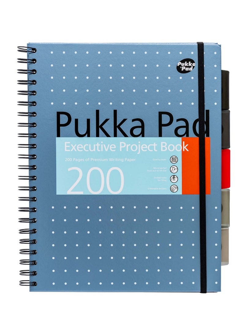 Pukka Pad A4 Size Metallic Executive Project Notebook With Five Divisions  - Image 1
