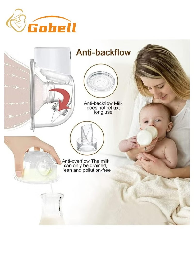 Gobell Portable & Wearable Electric Breast Pump Hands Free LED Display Plus Breastmilk Storage Bags - Image 4
