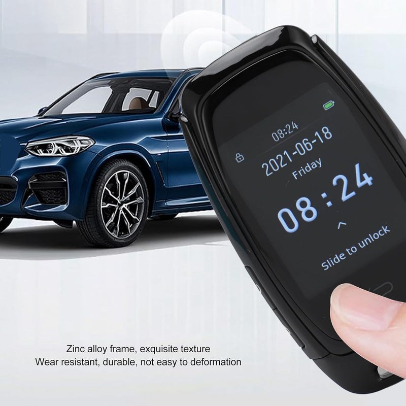 Zunate 2.0 Inch LCD Smart Key for Keyless Entry & Engine Start Stop, Anti-Loss Remote Control Car Key Fob Replacement with Bluetooth 5.0 (Black) - Image 5