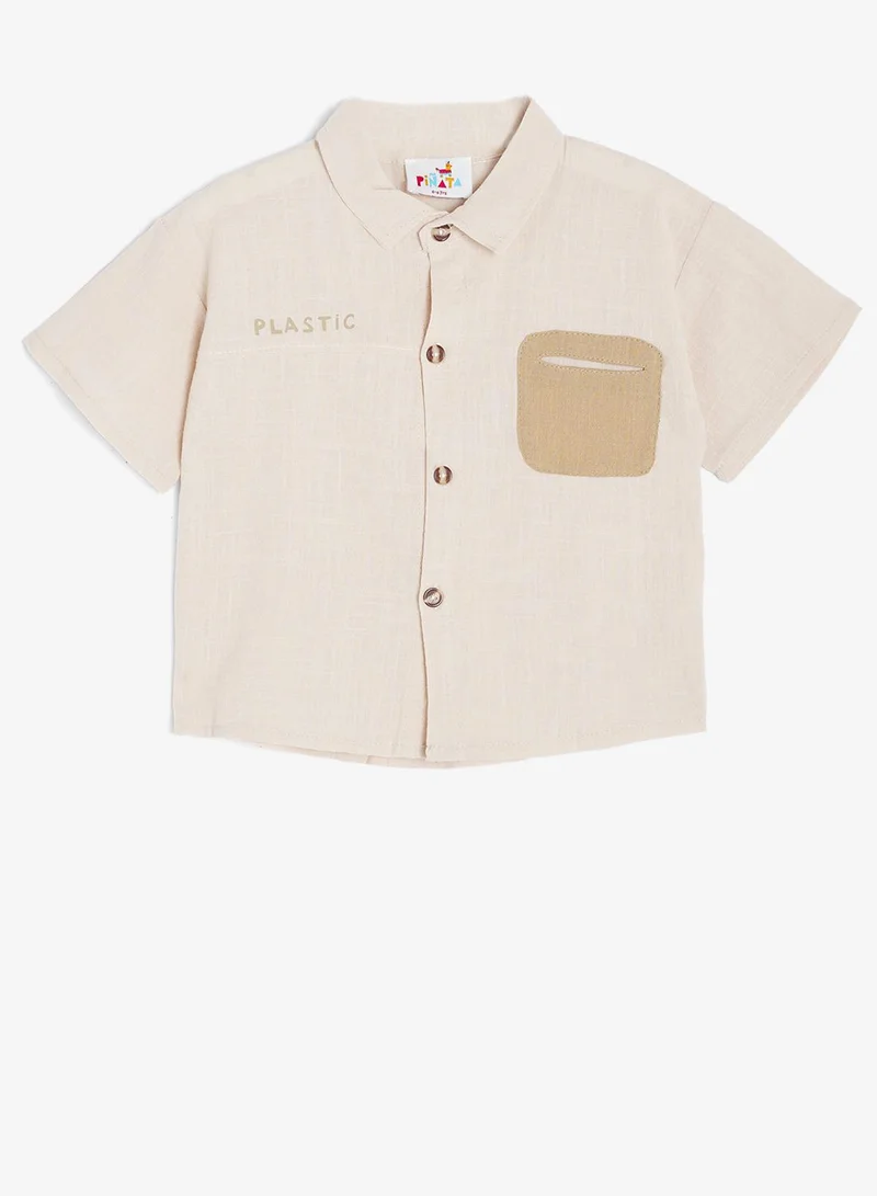 Pinata  Cotton Pocket Detail Shirt and Shorts set for Men | Best Price UAE