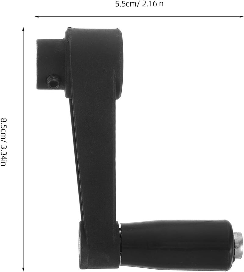 2pcs 8mm Round Hole Manual Generator Crank Handle Replacement for Hand Operated Power Generator and Trailer Jack Outdoor Emergency Hand Start Attachment - Image 2