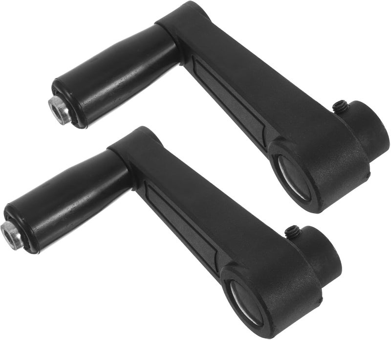 2pcs 8mm Round Hole Manual Generator Crank Handle Replacement for Hand Operated Power Generator and Trailer Jack Outdoor Emergency Hand Start Attachment - Image 1