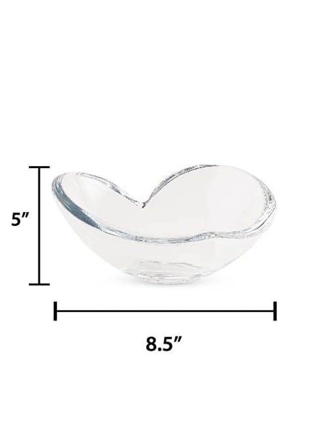 Nambe Glass Heart Bowl - Large - Image 4