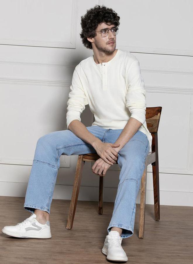 Dennis Lingo Mid Rise Relaxed Fit Panelled Stretchable Jeans - Image 3