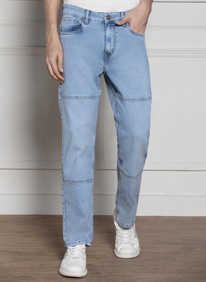 Dennis Lingo Mid Rise Relaxed Fit Panelled Stretchable Jeans - Image 1