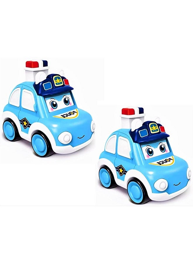 bluebell - Bluebell Cartoon Friction Power Toy Vehicles Toy - Press and Go Police Car Toy for Kids Crawling Toys for Kids - Image 1