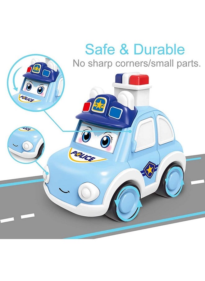 bluebell - Bluebell Cartoon Friction Power Toy Vehicles Toy - Press and Go Police Car Toy for Kids Crawling Toys for Kids - Image 1