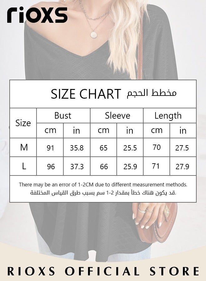 ريوكس المرأة عارضة الخامس الرقبة عالية الخصر طويلة الأكمام بلوزة قميص أنيق الجاكار بلون كشكش الكفة تنحنح الأعلى  - Image 3