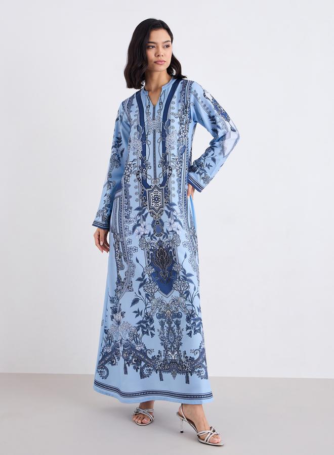 أميرة جلابية طويلة مع وشاح - Image 2