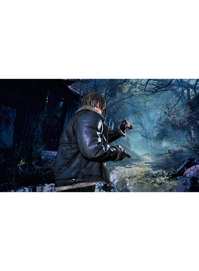 بلاي ستيشن ريزيدنت إيفل 4 لجهاز بلايستيشن 5 (PS5) | لعبة رعب وبقاء وأكشن | نسخة معاد تطويرها برسومات محسّنة | النسخة العالمية | تصنيف PEGI 18 - Image 2