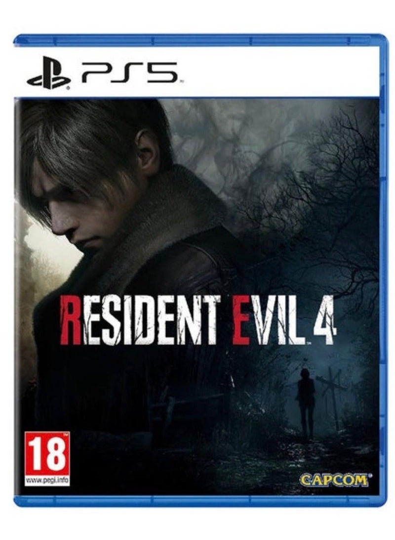 بلاي ستيشن ريزيدنت إيفل 4 لجهاز بلايستيشن 5 (PS5) | لعبة رعب وبقاء وأكشن | نسخة معاد تطويرها برسومات محسّنة | النسخة العالمية | تصنيف PEGI 18 - Image 1