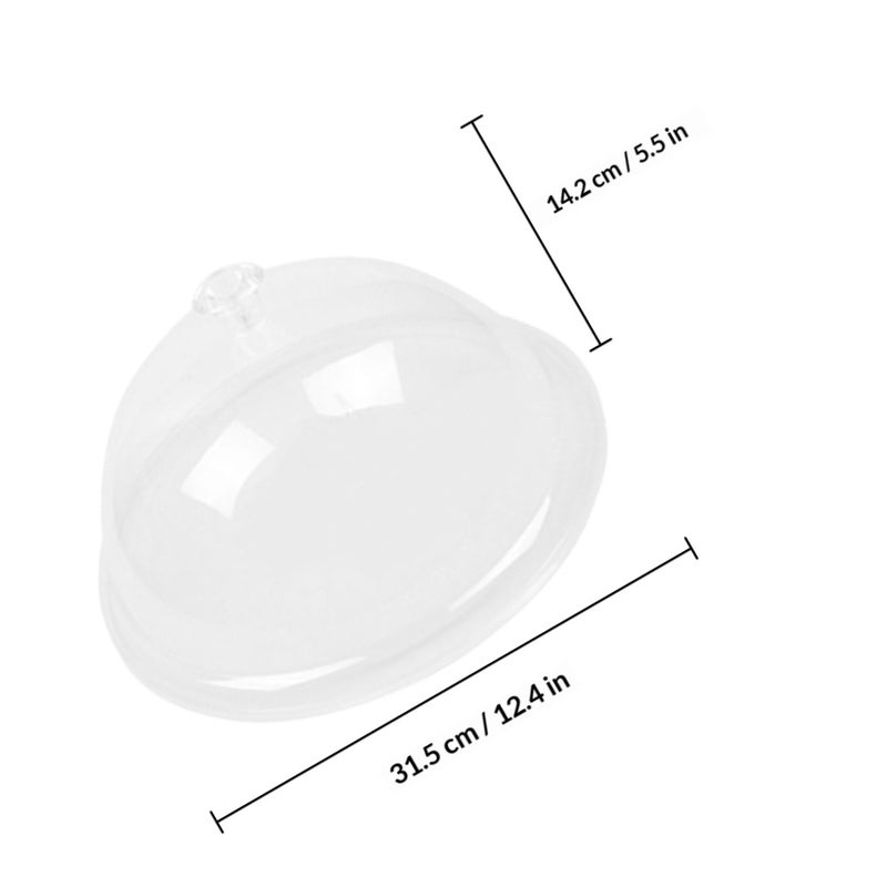 1Pc Round Shape Food Cover PVC Food Tent for Kitchen (Transparent Color) - Image 2