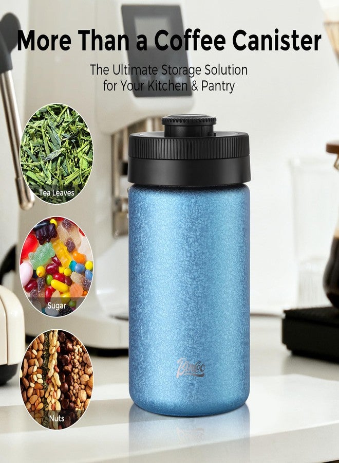 Bincoo Coffee Canister, Large Stainless Steel Coffee Bean Storage Container with Date Tracker, One-Touch Vacuum Seal Coffee Canister, Airtight Food Storage Container Freshness Kit for Coffee Beans - Image 2